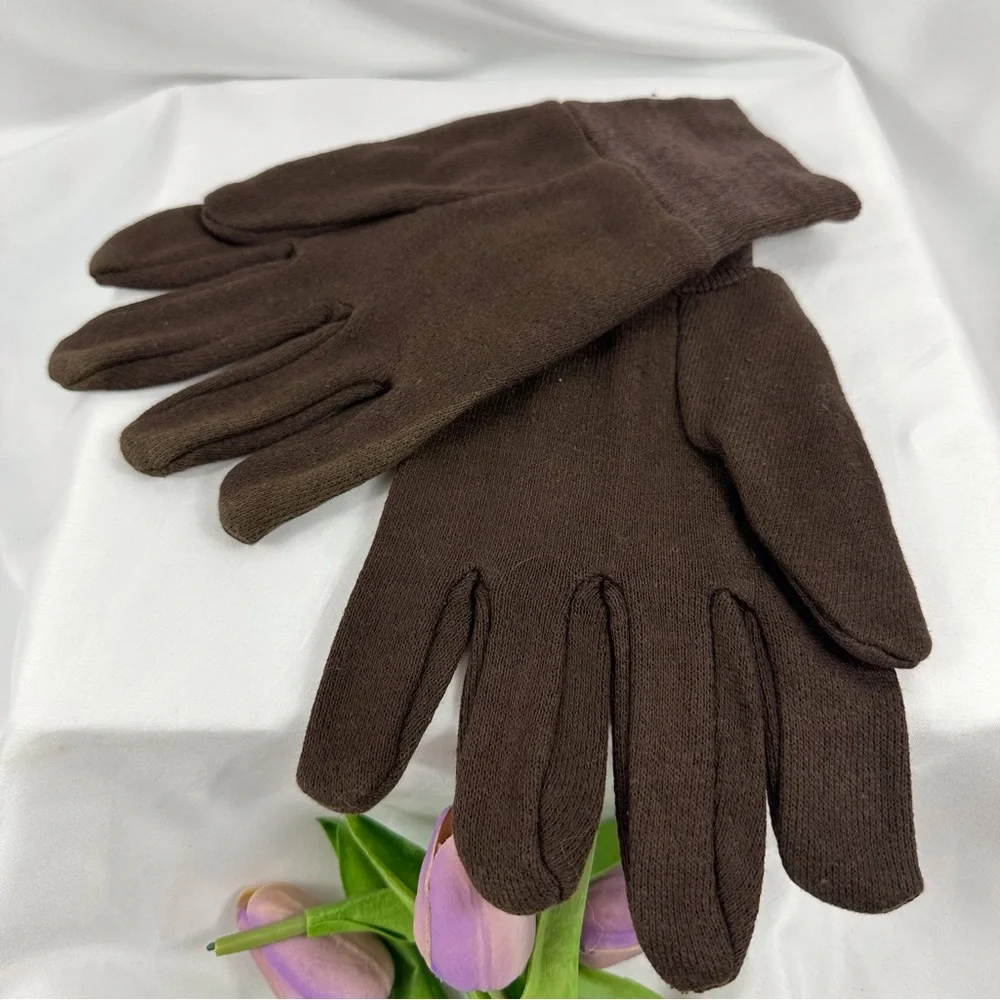 3 pack Jersey work gloves brown